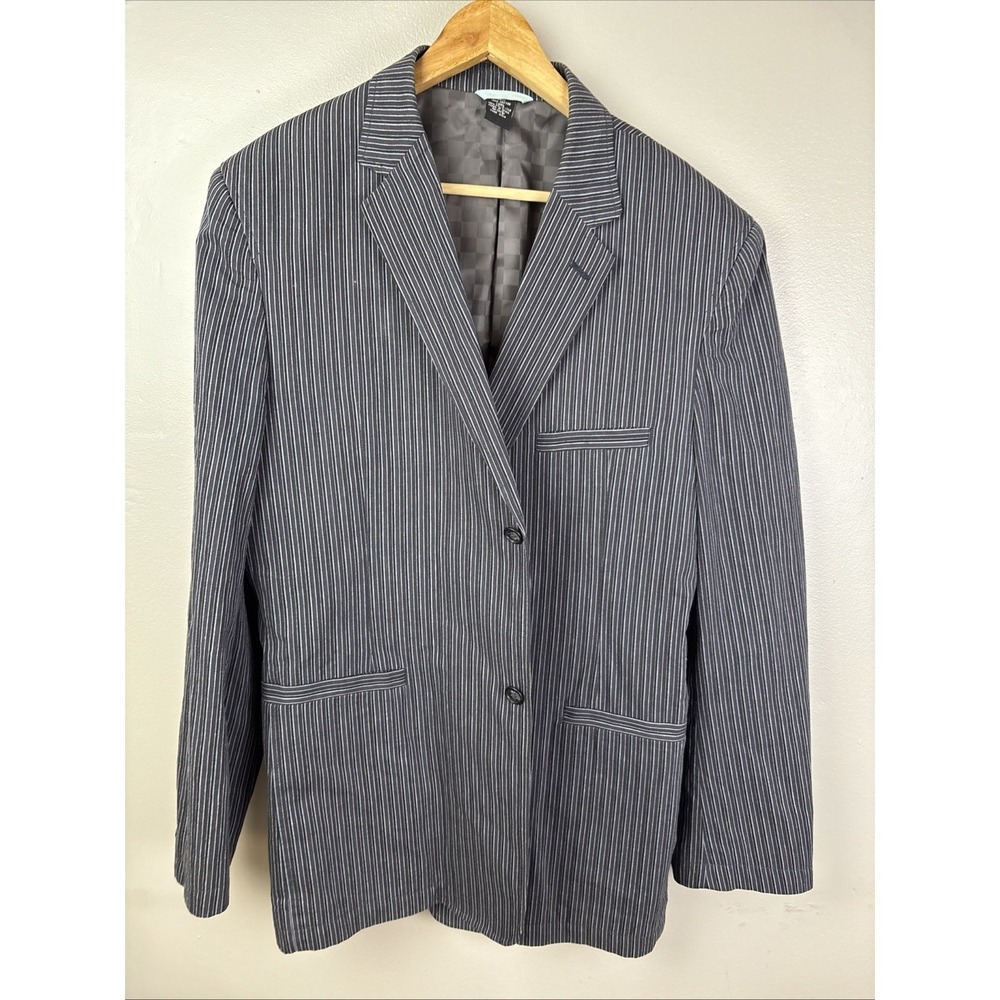 Cezani Size 44R Striped Blazer Men's